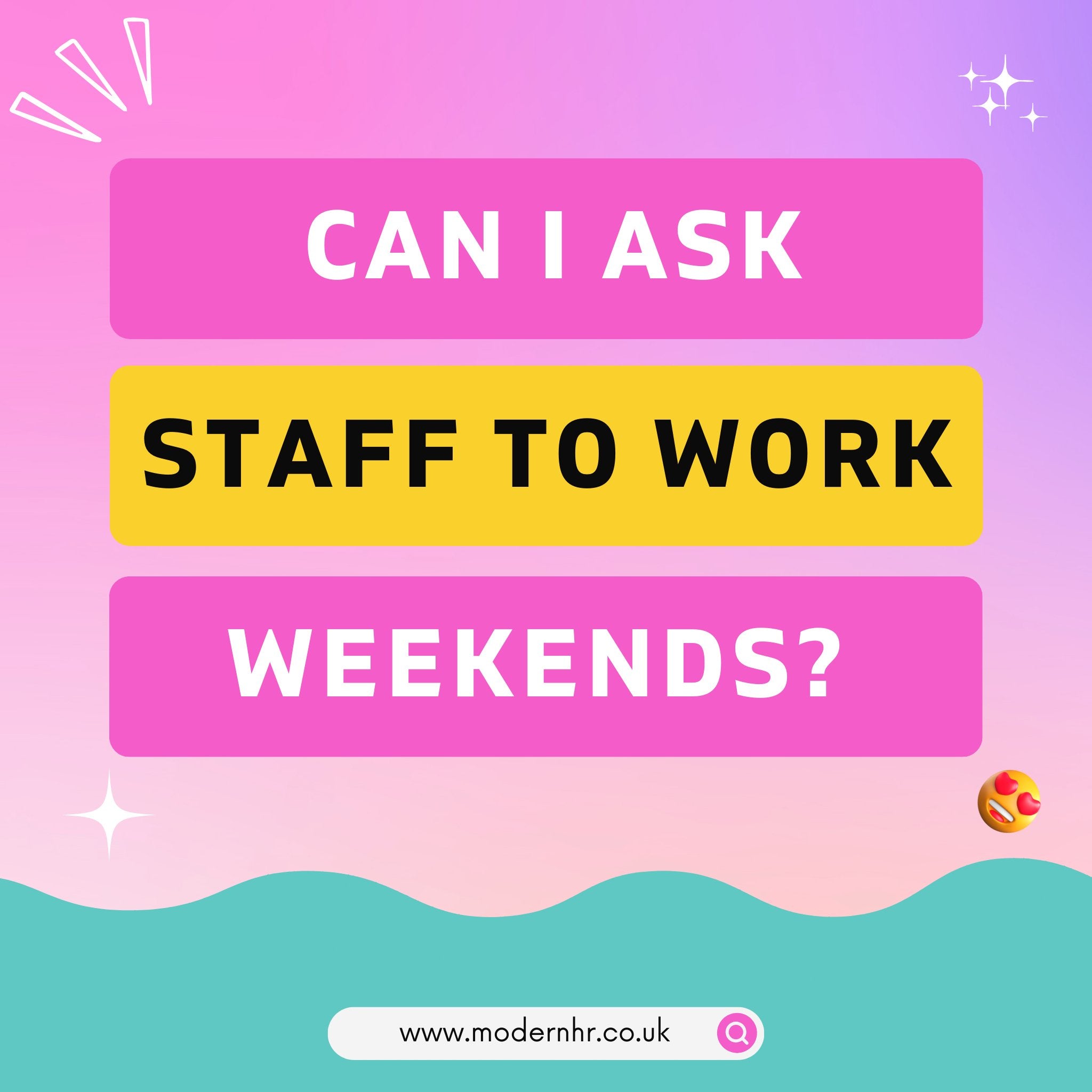 Is it okay to ask my staff to work on the weekend? – Modern HR