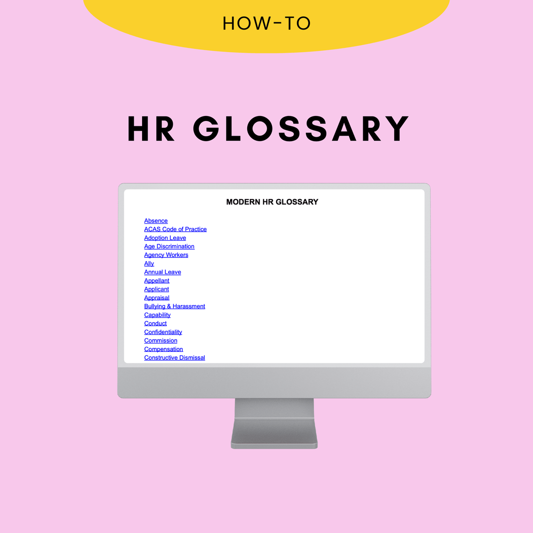 A - Z: HR Glossary - Modern HR