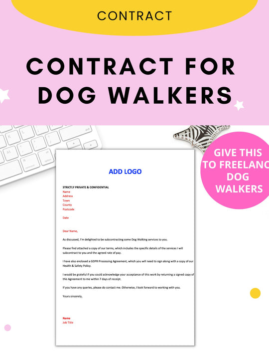 Contract for Freelance Dog Walkers